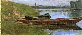 Theodore Robinson Canvas Paintings - Two Boats